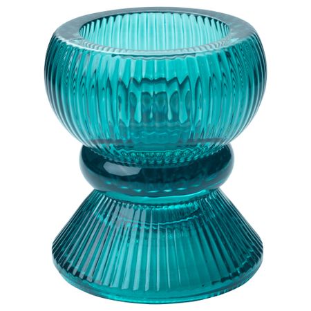 Подсвечник для греющей свечи ВИНТЕР 2018, синий/зеленый (9 см)