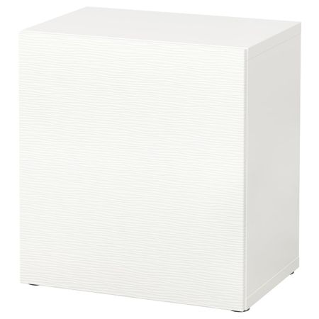 Стеллаж с дверью, белый/Лаксвикен белый 60x42x64 см IKEA BESTÅ БЕСТО 392.443.80
