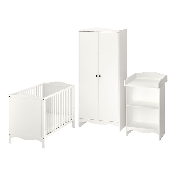 Комплект мебели для детской, 3 предмета, белый, 60x120 см IKEA SMÅGÖRA СМОГЁРА 195.060.33 - фото 2