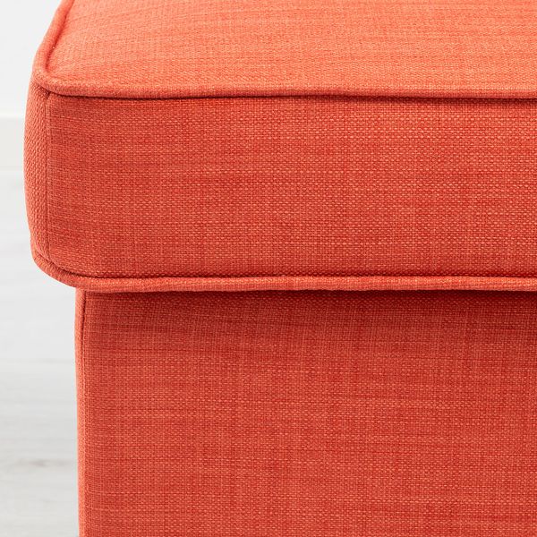 Табурет для ног, Шифтебу темно-оранжевый IKEA STRANDMON СТРАНДМОН 505.271.94 - фото 3