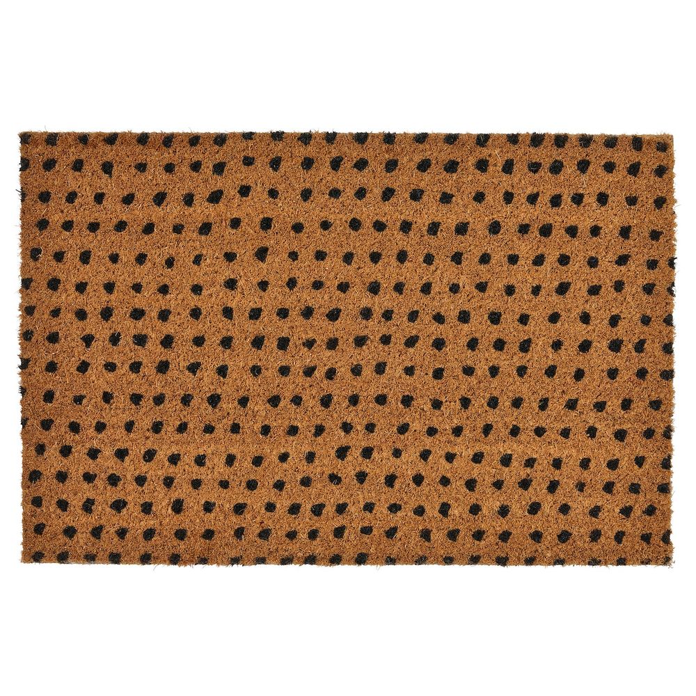 Придверный коврик для дома, неокрашенный/черный 40x60 см IKEA TINDBÄK ТИНДБЭК 805.078.68 - фото 1