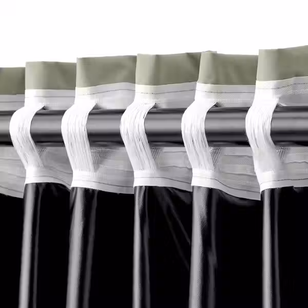 BENGTA Блокирующая свет гардина, 1 шт. - зеленый/с лентой 210x300 см - фото 6