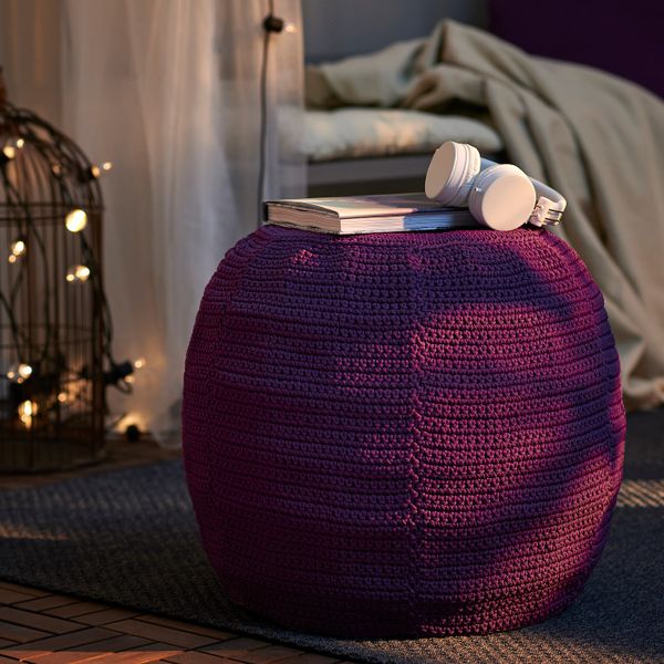 Пуф для дома/сада, фиолетовый 48 см IKEA OTTERÖN ОТТЕРЁН / INNERSKÄR ИННЕРСКЭР 193.048.55 - фото 7