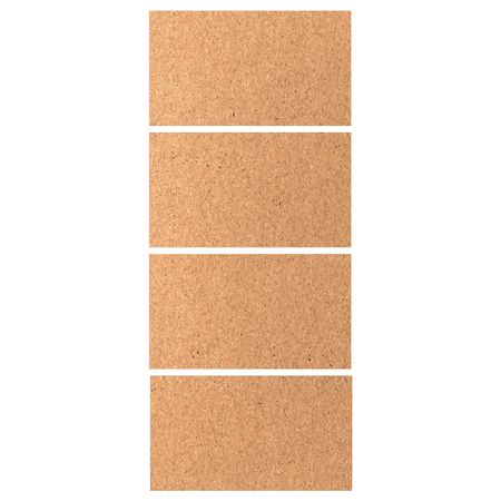 4 панели для рамы раздвижной дверцы, пробковый шпон 100x236 см IKEA КИРКЕНЕС 704.254.63
