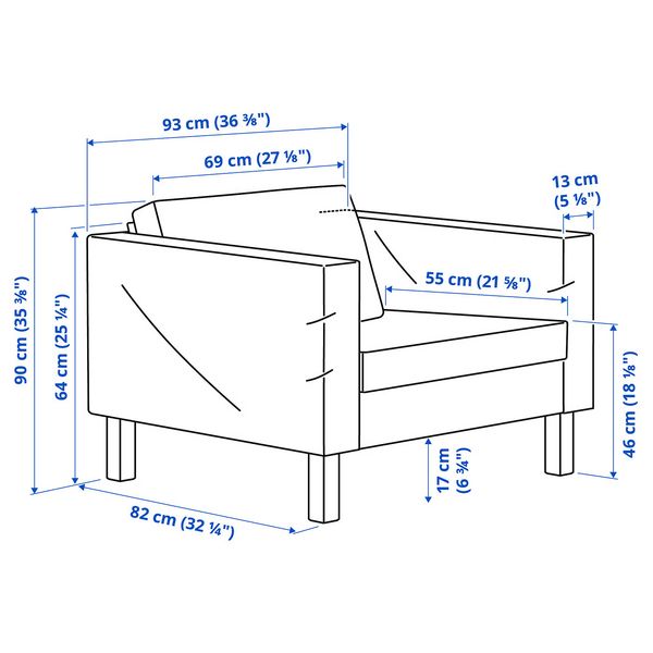 IKEA, дополнительный ракурс - схема-чертеж с размерами