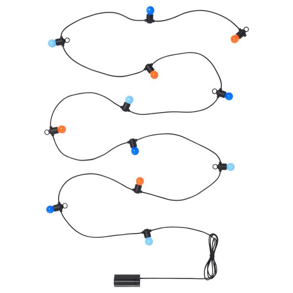 Гирлянда, 12 светодиодов, с батарейным питанием, для сада разноцветный IKEA SOLVINDEN 205.931.85 - фото 1