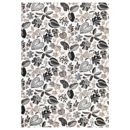 Ткань СЮССАН, белый, бежевый (150 см)