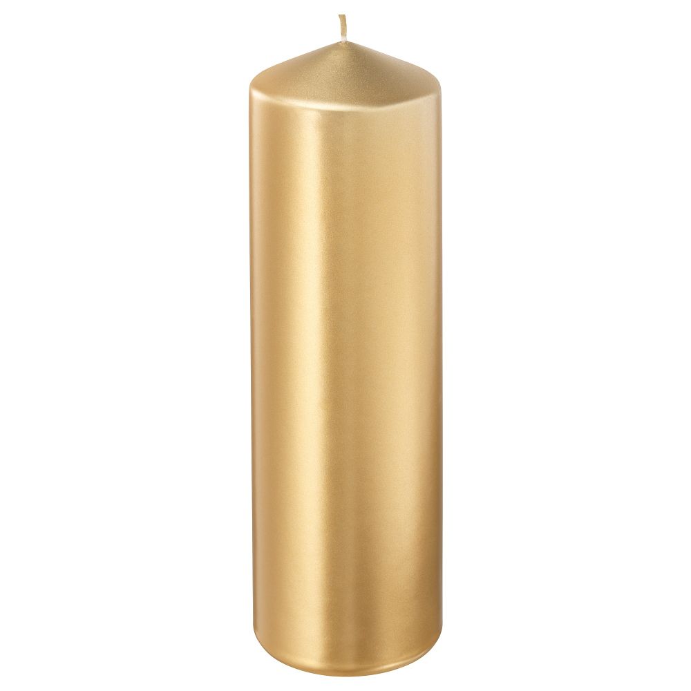 Неароматическая свеча формовая ВИНТЕР 2018, золотой (25 см) - фото 1
