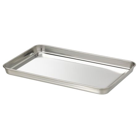 Поднос сервировочный, нержавеющая сталь, 30x20 см IKEA GRILLTIDER ГРИЛЛЬТИДЕР 805.908.86