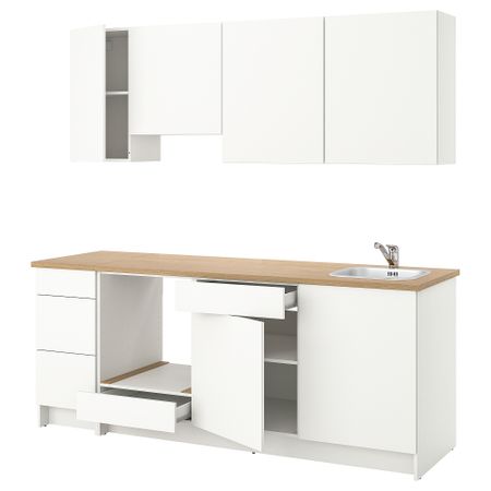 Кухня, белый, 220x61x220 см IKEA KNOXHULT КНОКСХУЛЬТ 491.804.67