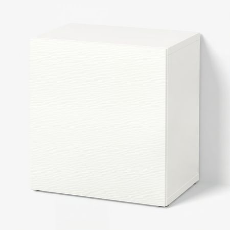 BESTÅ Стеллаж с дверью - белый/Laxviken белый 60x42x64 см