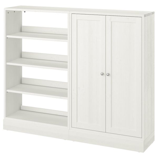 Комбинация для хранения, белый 162x37x134 см IKEA HAVSTA ХАВСТА 492.658.38 - фото 1