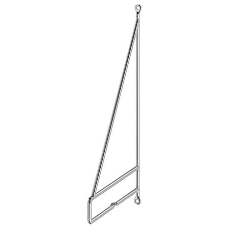 Консоль, хромированный 20x30 см IKEA PERSHULT ПЕРСГУЛЬТ 404.334.26