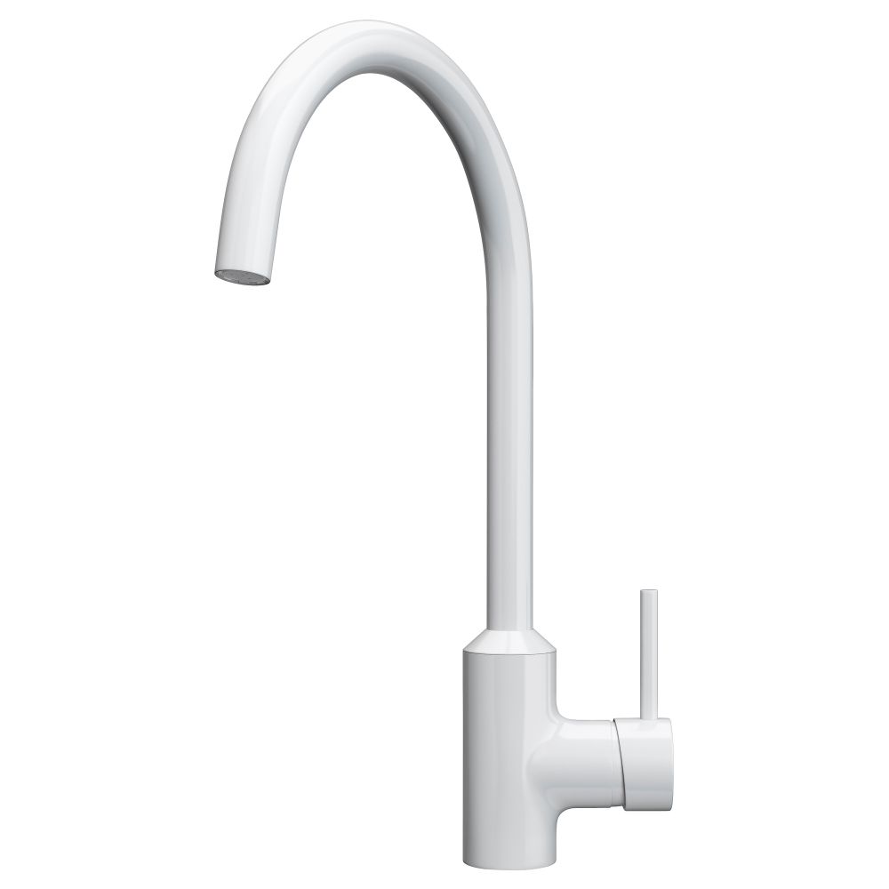 Смеситель кухонный, 1 рычаг РИНГШЕР, белый - фото 1