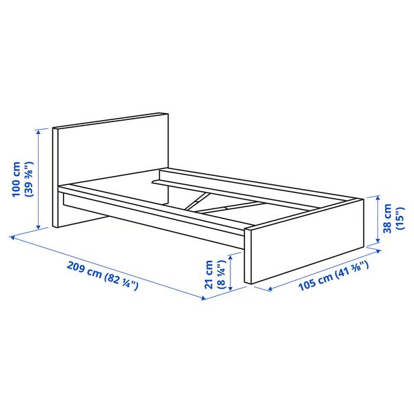 IKEA, дополнительный ракурс - схема-чертеж с размерами