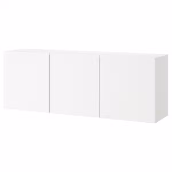 BESTÅ Комбинация настенных шкафов - белый/Lappviken белый 180x42x64 см - фото 1