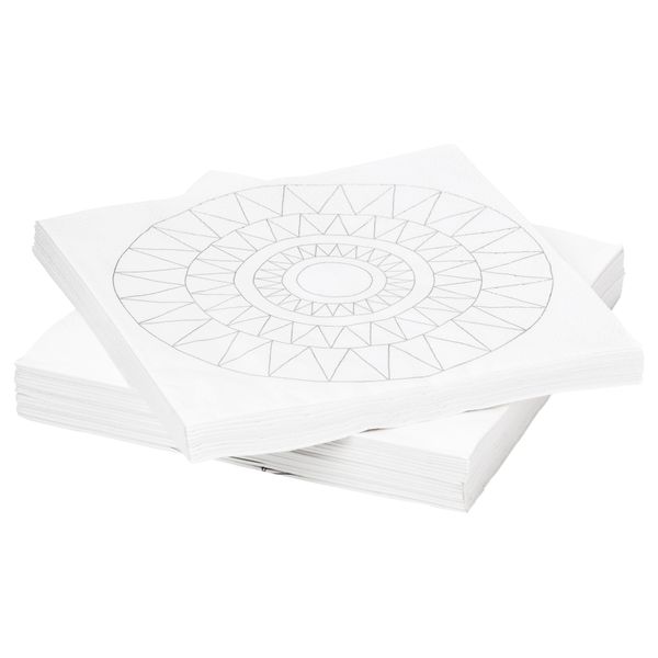 Салфетка бумажная ВИНТЕР 2017, белый (24x24 см) - фото 1