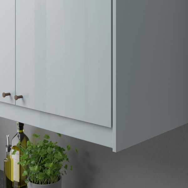 Карниз декоративный, 221 см, глянцевый серо-синий светлый IKEA KSTALLARP СТАЛЛАРП КАЛЛАРП 505.201.35 - фото 5