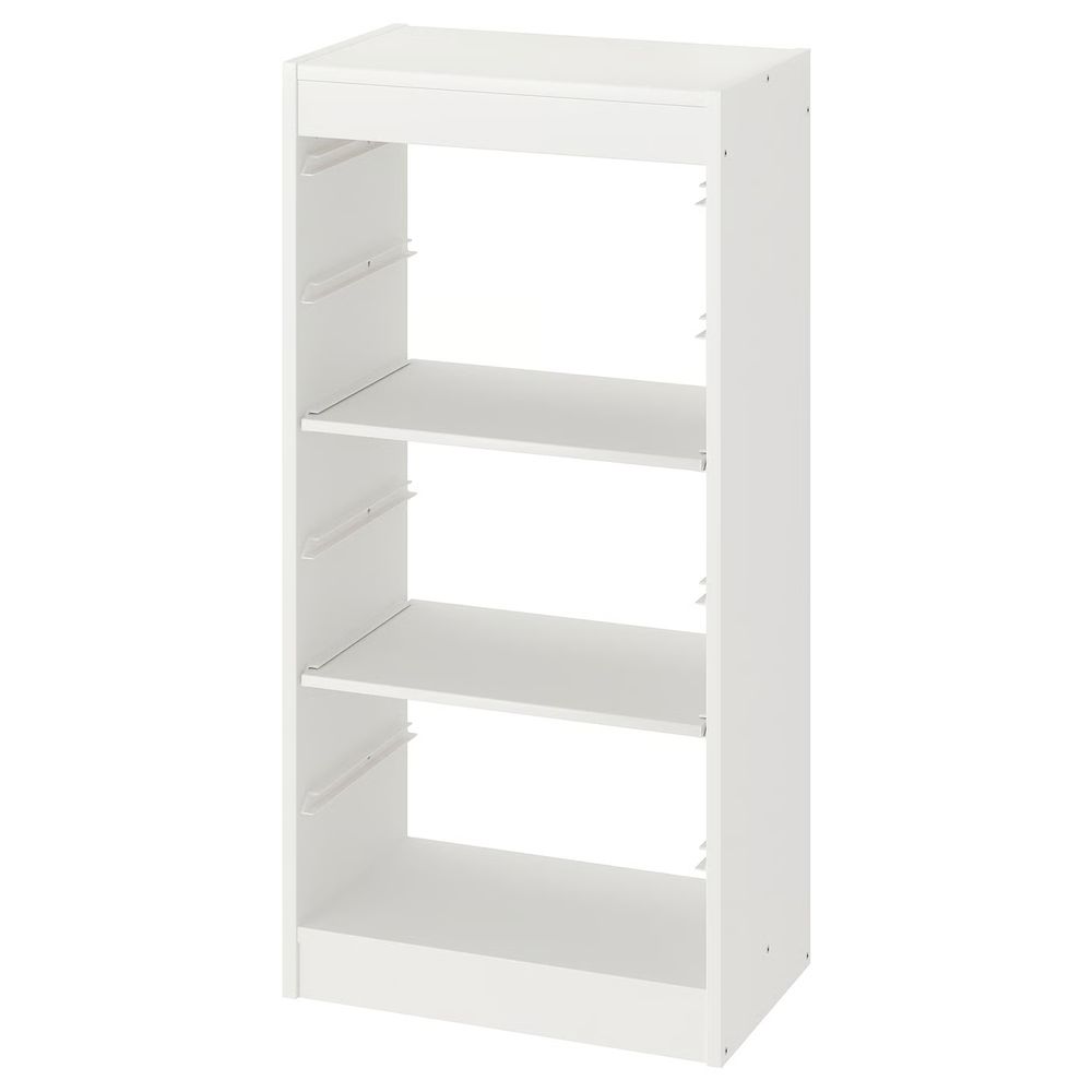 TROFAST Комбнц для хранения с полками - белый 46x30x94 см - фото 1