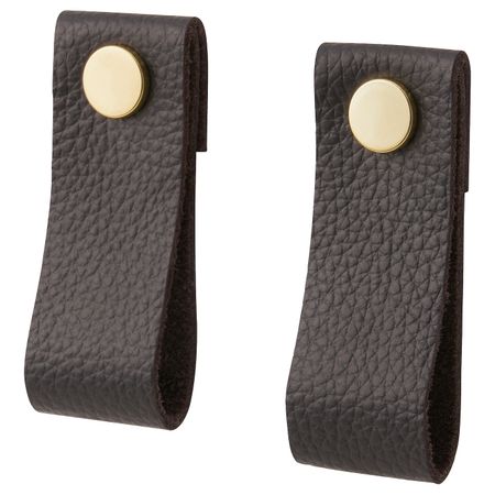 Кожаная ручка, коричневый 70 мм IKEA GALTHULT ГАЛЬХУЛЬТ 005.223.49