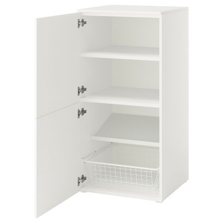 Комбинация для хранения с дверцами, белый, Fonnes белый, 60x57x123 см IKEA PLATSA ПЛАТСАA ПЛАТСА 095.858.65
