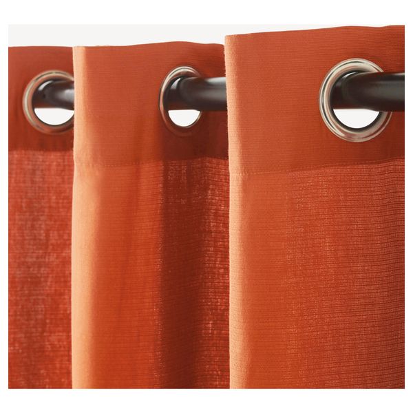 Гардины, 1 пара МАРИАМ, оранжевый (145x300 см) - схема-чертеж с размерами