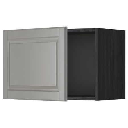 Шкаф навесной МЕТОД, черный, Будбин серый