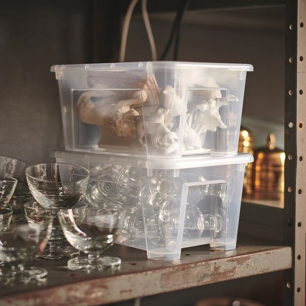 Контейнер с крышкой, прозрачный 28x20x14 см/5 л IKEA SAMLA САМЛА 193.891.33 - фото 2