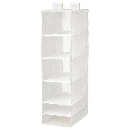 Модуль для хранения с 6 отделениями, белый 35x45x125 см IKEA SKUBB СКУББ 603.750.67