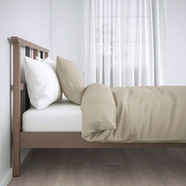 Каркас кровати, серо-коричневый 140x200 см IKEA RYKENE РИКЕНЕ 901.900.53 - фото 2