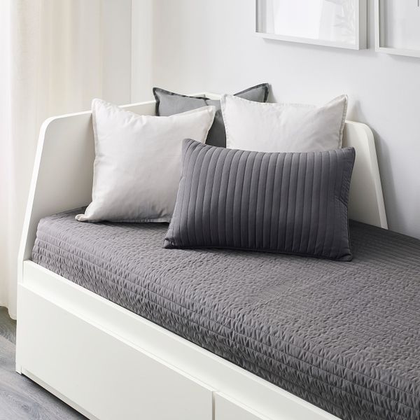 Кушетка с 2 матрасами, 2 ящиками, белый/Малфорс жесткий 80x200 см IKEA FLEKKE ФЛЕККЕ 592.111.90 - фото 6