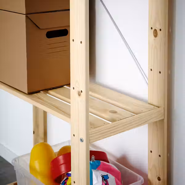 HEJNE 3 секции/полки - хвойное дерево 230x31x171 см - схема-чертеж с размерами