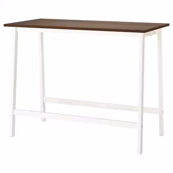 MITTZON МИТТЗОН Конференц-стол - шпон грецкого ореха/белый 140x68x105 см - фото 1