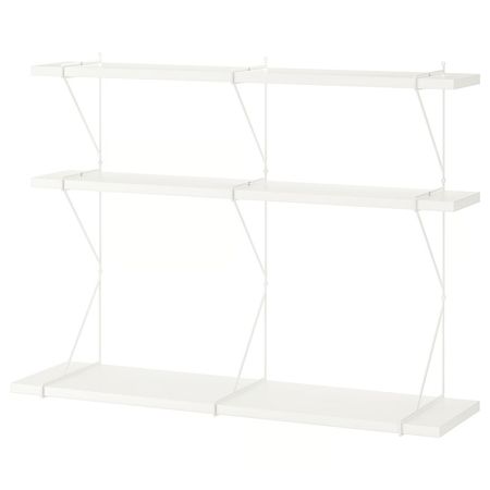 BERGSHULT / PERSHULT Навесная полка, комбинация - белый/белый 120x30x91 см