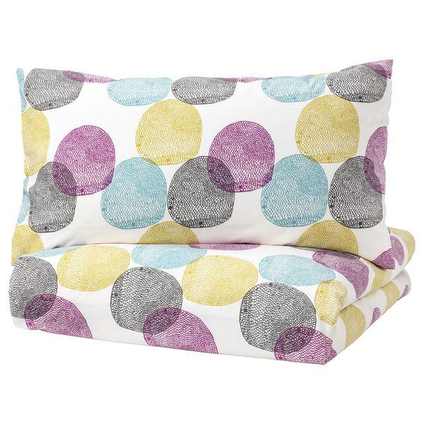 Пододеяльник и 1 наволочка МАЛИН РАНД, разноцветный (150x200/50x70 см) - фото 1