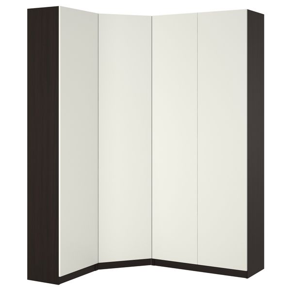 Гардероб ПАКС, черно-коричневый, Бальстад белый - фото 2