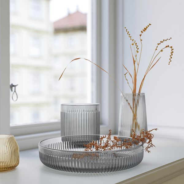 Декоративная миска, 28 см, серый IKEA GRADVIS ГРАДВИС 705.046.10 - фото 3