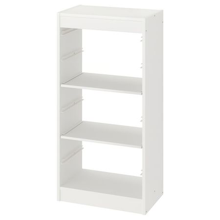 TROFAST Комбнц для хранения с полками - белый 46x30x94 см