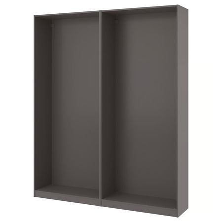 PAX 2 каркаса гардеробов - темно-серый 200x35x236 см