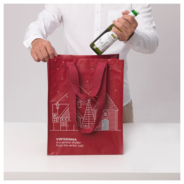 Сумка 30x38 см IKEA VINTERSAGA 604.368.05 - схема-чертеж с размерами