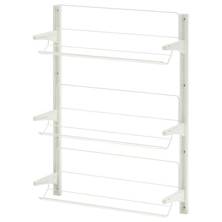 Настенная шина /модуль для обуви АЛЬГОТ, белый (65x20x84 см)