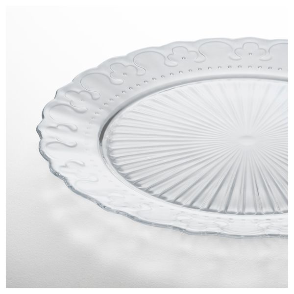 Тарелка ФРОДИГ, прозрачное стекло (28 см) - схема-чертеж с размерами