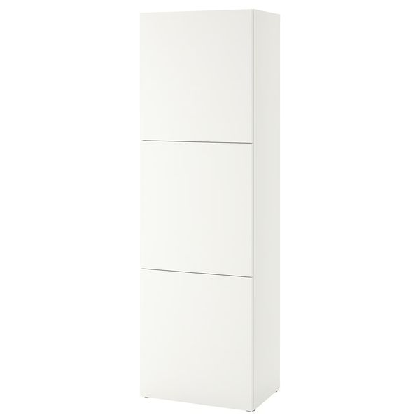 BESTÅ Стеллаж с дверьми - белый Lappviken/белый 60x42x193 см - фото 1