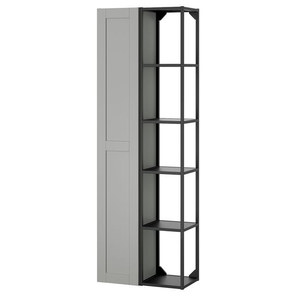 Комбинация для хранения, антрацит, серый каркас, 60x32x180 см IKEA BEGIVENHET БЕГИВЕНХЕТ 695.479.98 - фото 2