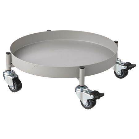 Подставка на колесах, для дома, улицы светло-серый, 32 см IKEA OLIVBLAD ОЛИВБЛАД 605.613.14