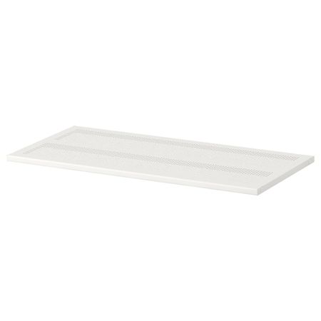 Полка, металлический белый, 80x38 см IKEA АЛЬГОТ 403.795.23