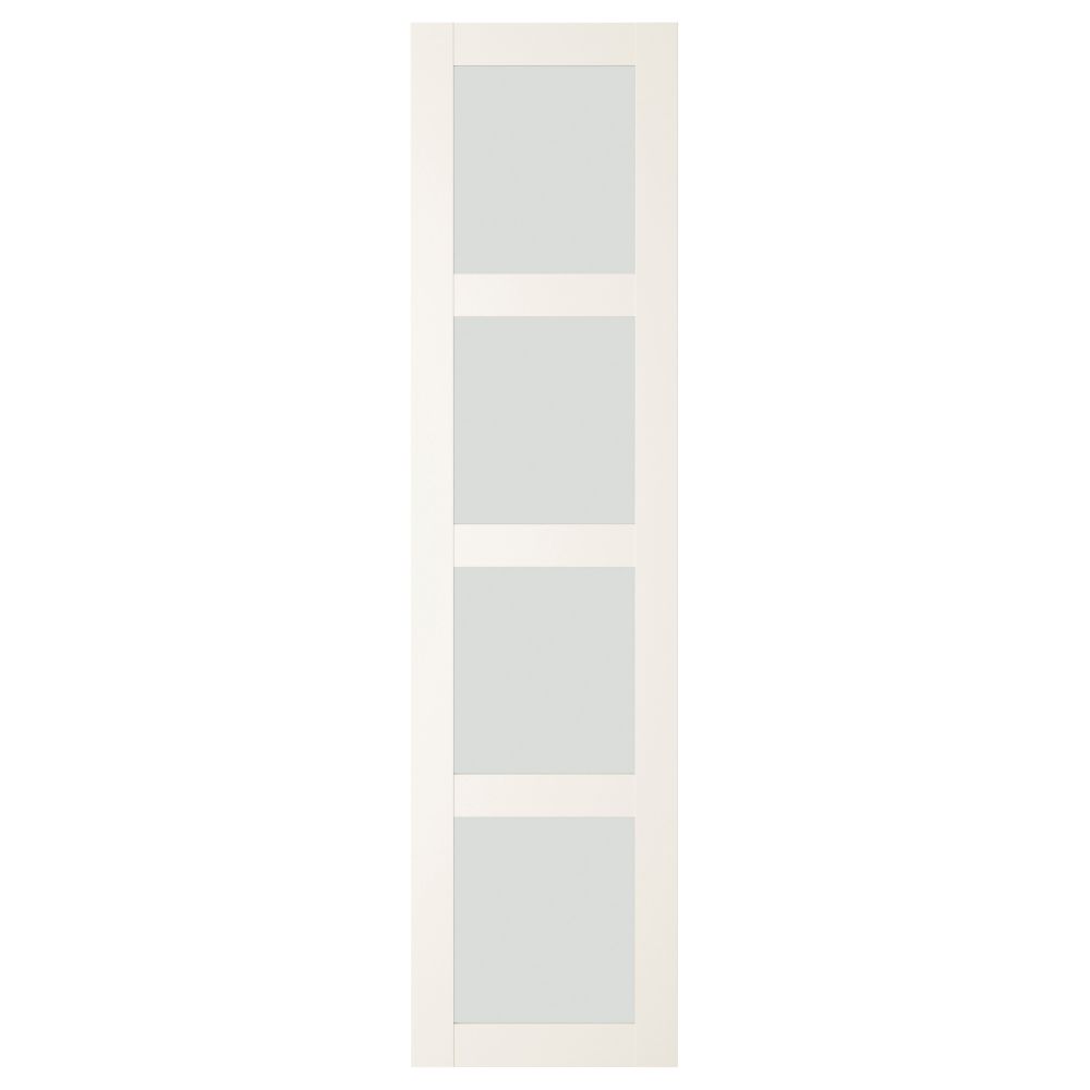 Дверь БЕРГСБУ, матовое стекло, белый - схема-чертеж с размерами