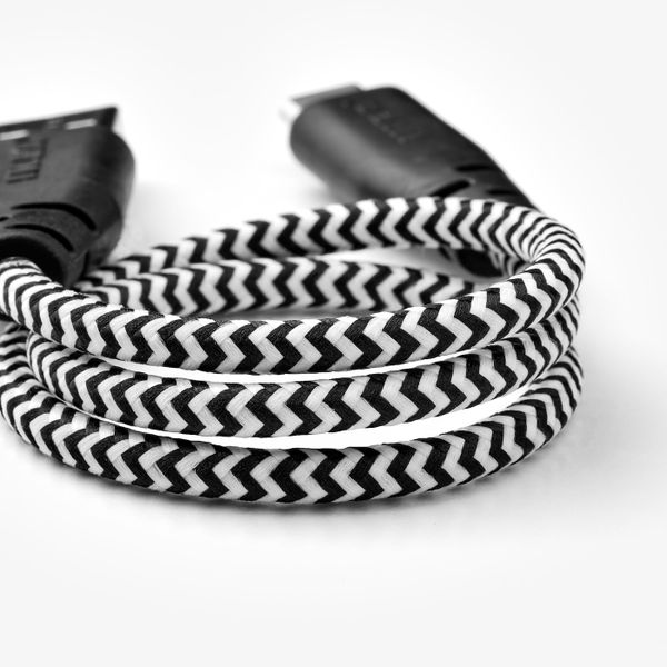 Кабель микро-USB-USB, черный-белый 0.4 м IKEA LILLHULT ЛИЛЛЬХУЛЬТ 904.651.32 - фото 2