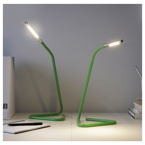 Рабочая лампа, светодиодная ХОРТЕ, зеленый, серебристый - фото 3