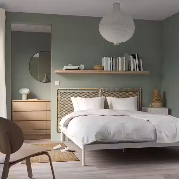 VEVELSTAD ВЕВЕЛЬСТАД Каркас кровати с 2 изголовьями - фото 2